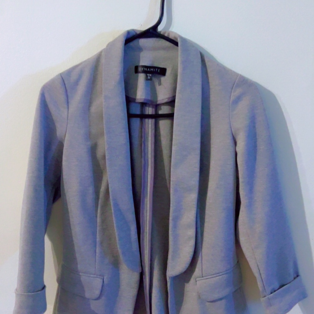 Elegant grey Trench Coat with Belt – Size Small – Brand New
